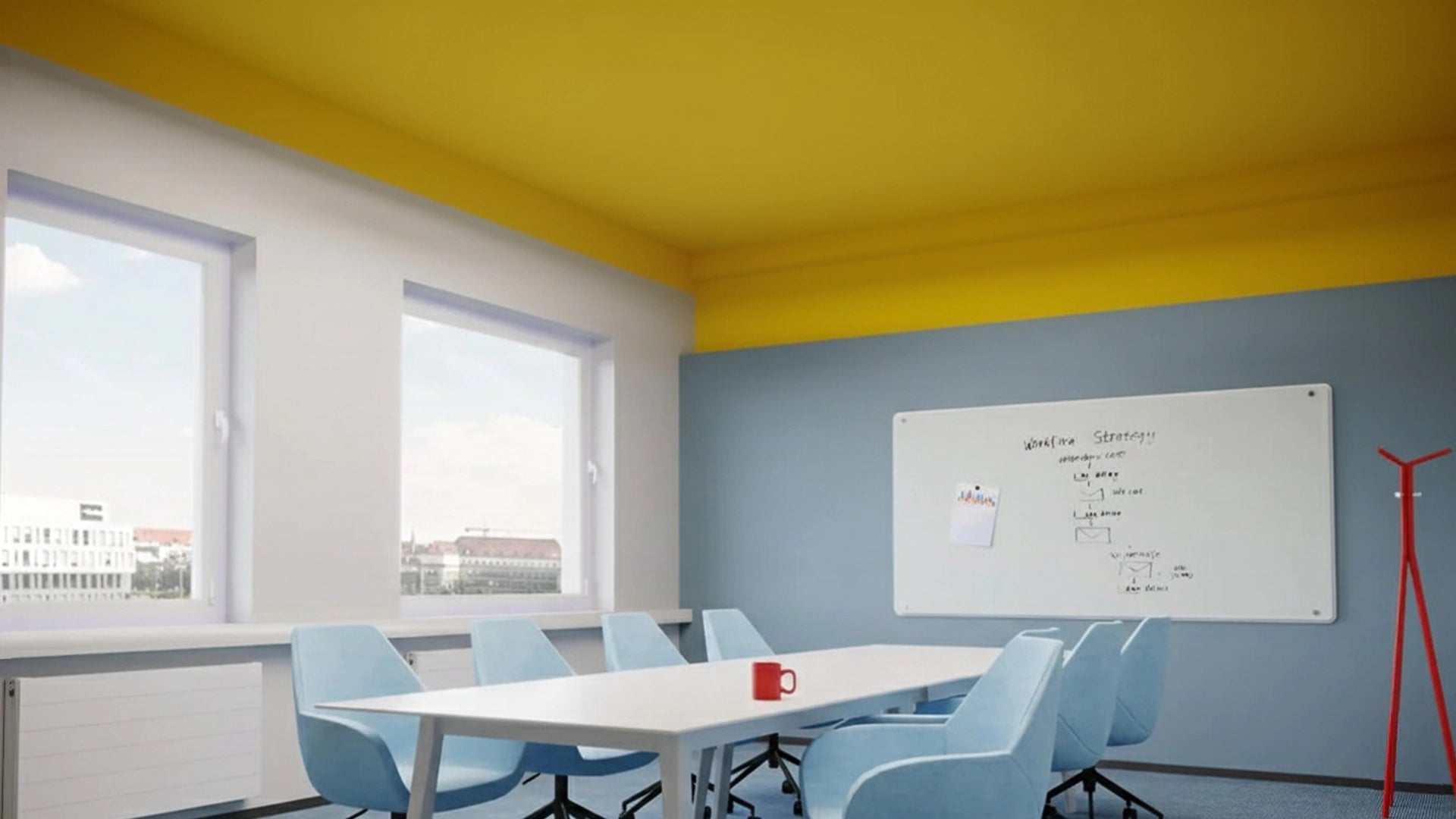 Fluffo AIR Acoustic suspended ceiling panel before mounting